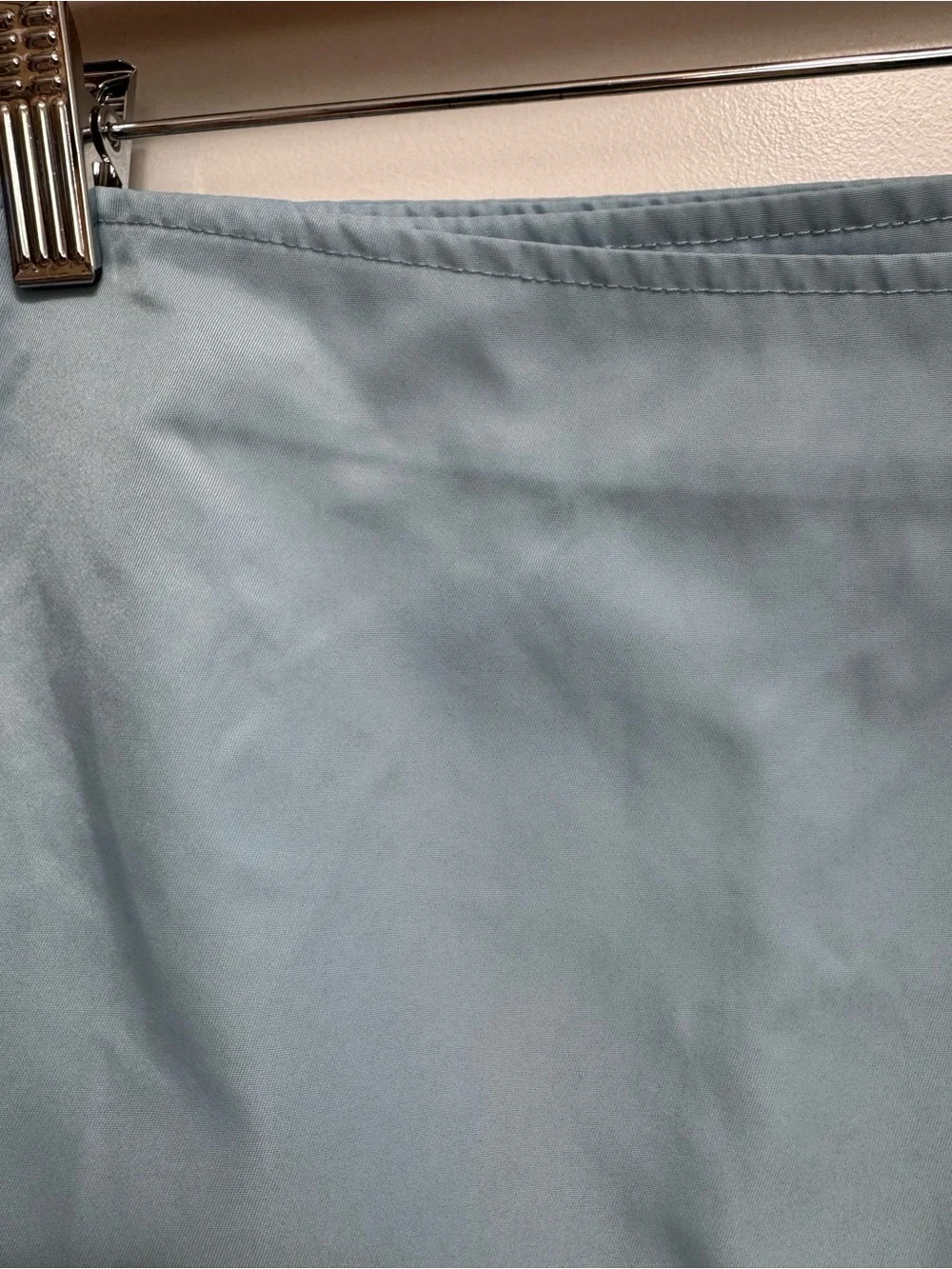 Oval Square Wrap Over Shine Mini Skirt Women Small Asymmetric Hem A-Line Sporty